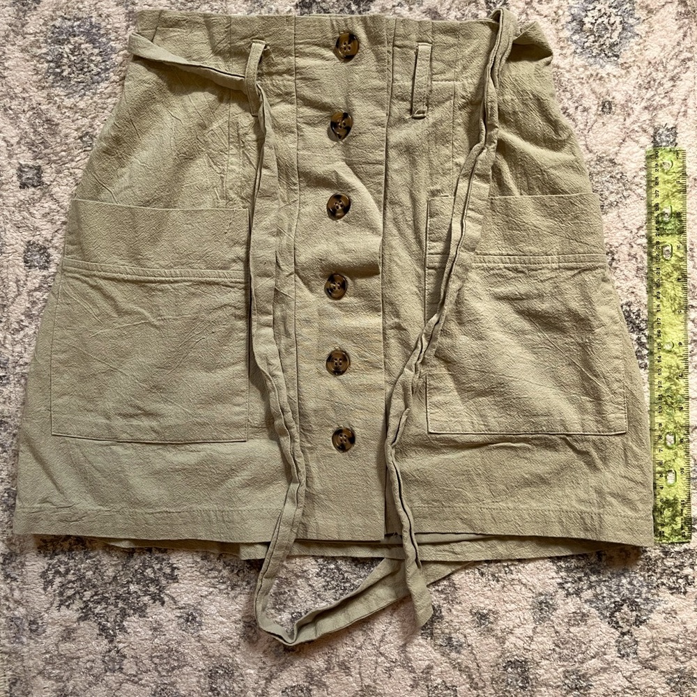 Green A line skirt